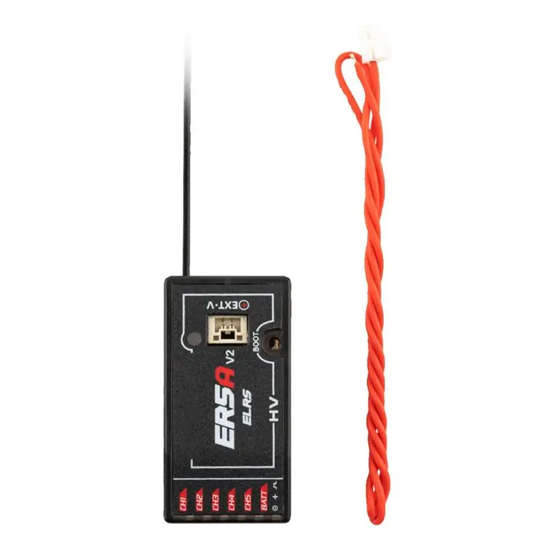 

A63T-ER5A V2 PWM Receiver ER5A 2.4Ghz 5CH Expresslrs PWM Mini Receiver Support Voltage Return For FPV Drones