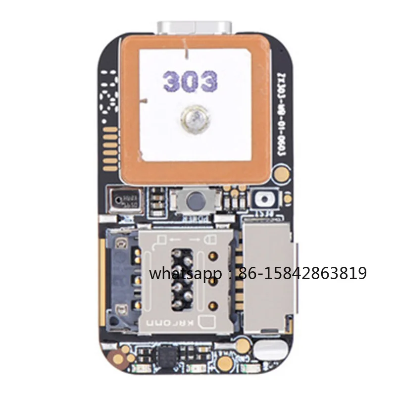 Новый суперминиатюрный GPS-трекер GSM AGPS Wifi LBS с бесплатным веб-приложением для отслеживания, диктофоном и платой PCBA ZX303 (87HE)