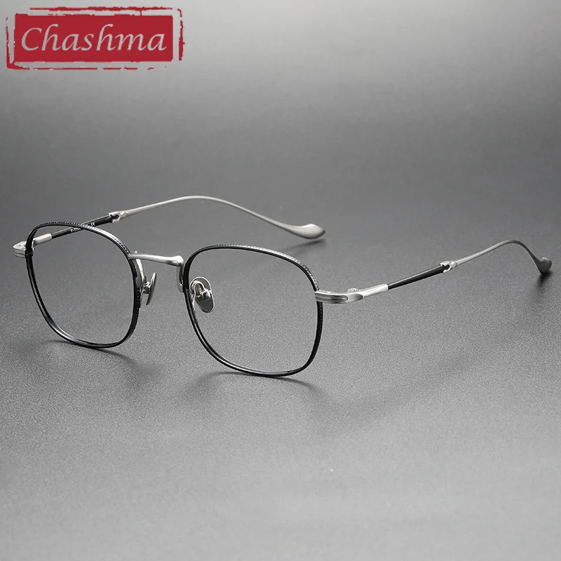 

Chashma Men Prescription Glasses Pure Titanium Oval Optical Eyewear Fashion Spectacles Frames Top Quality Eyeglass for Women