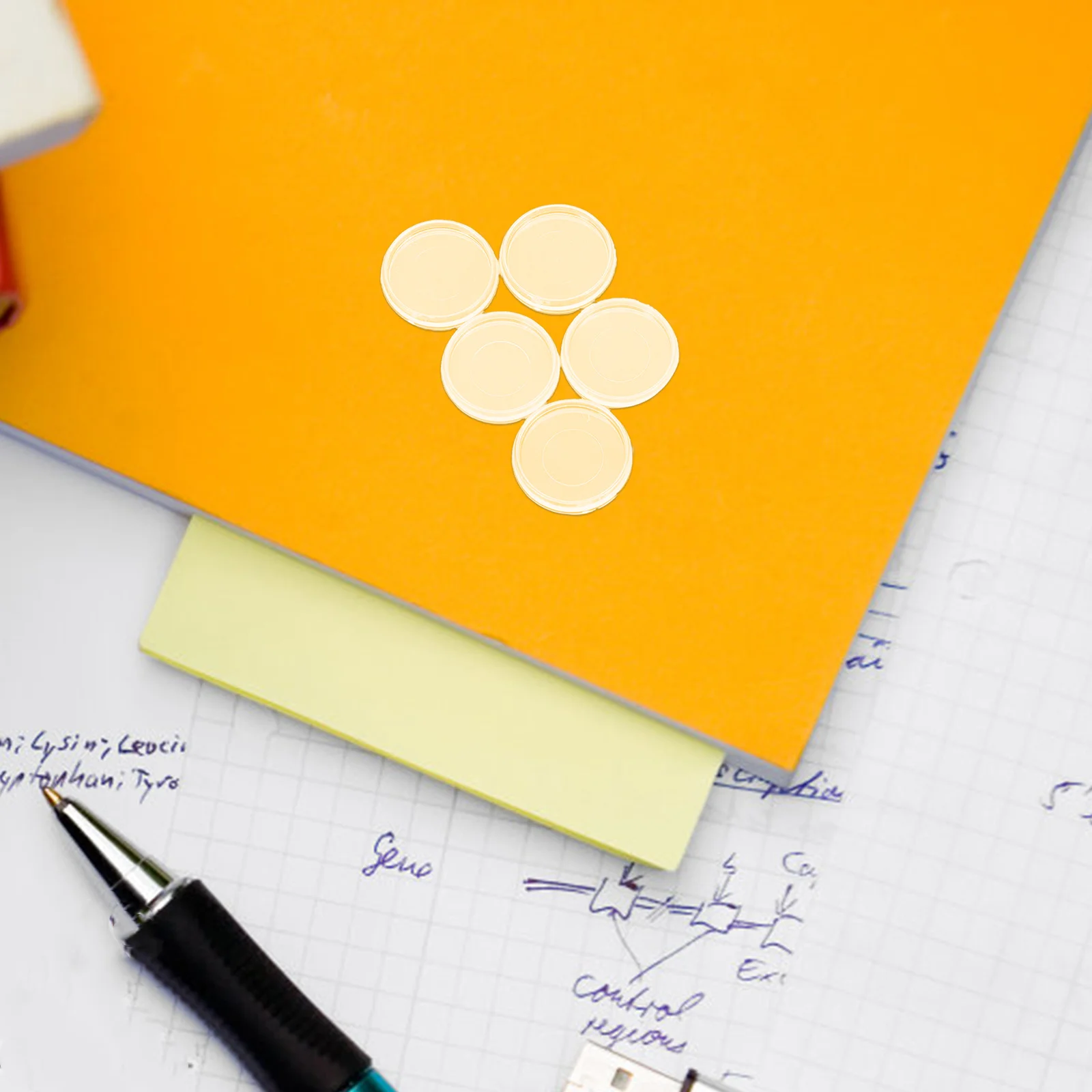 100Pcs Plastic Loose Leaf Binder Rings Transparent Detachable Binding Clips Office Document Organizer Notebook Accessories Book