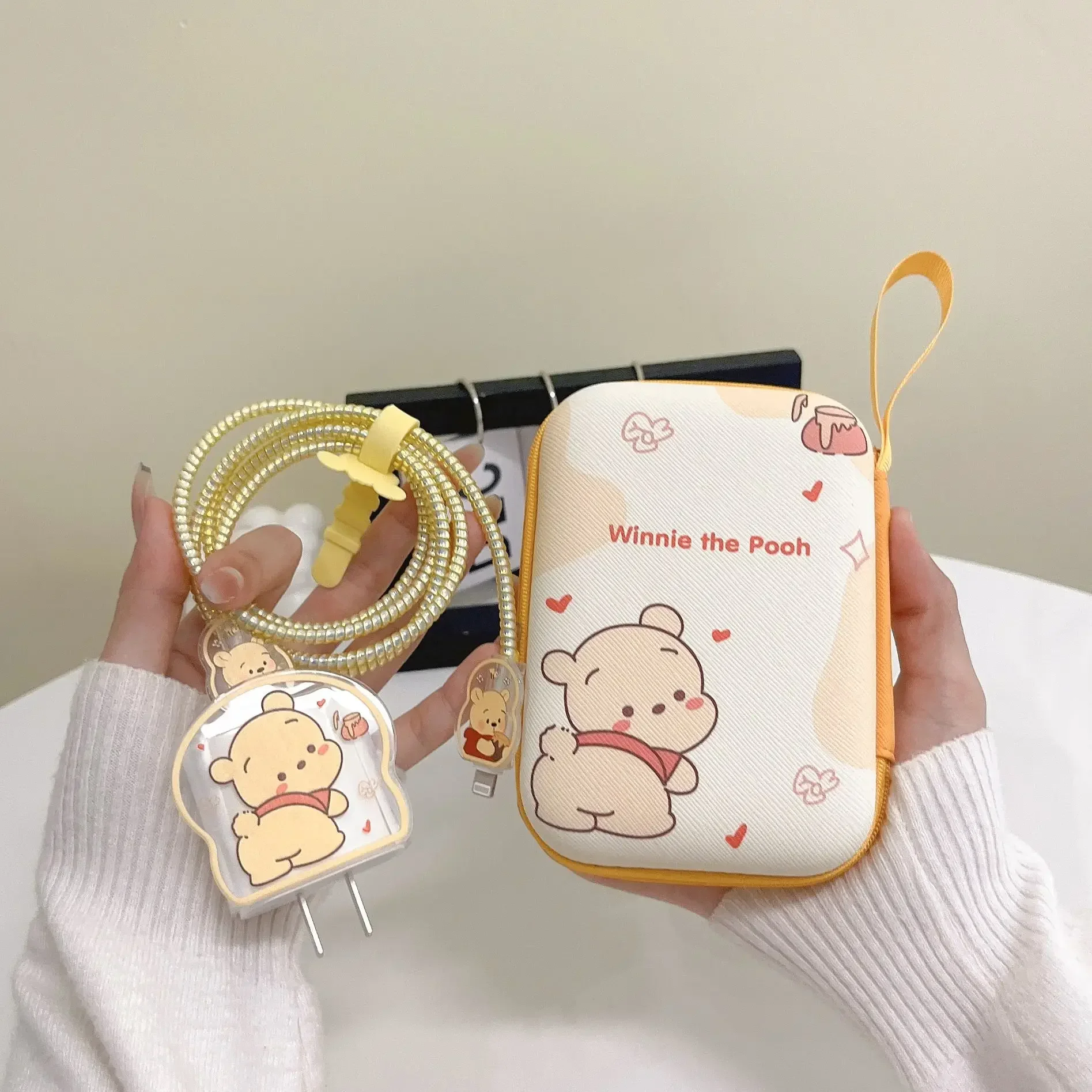 حامي كابل الكرتون آيفون / آي باد 18 واط / 20 واط شاحن حالة منظم الكابلات الهاتف سلك المنظم الملحقات إدارة الكابلات