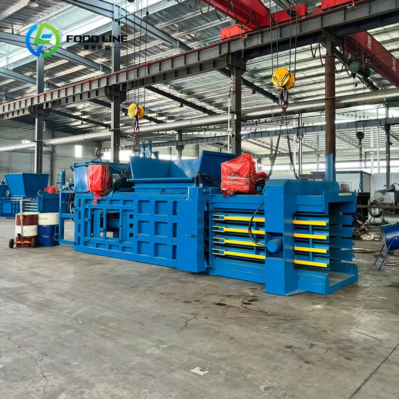 Custom Made Fully Automatic Waste Baler for High Volume Recycling with Hydraulic System and Easy Remote Operation Control Waste