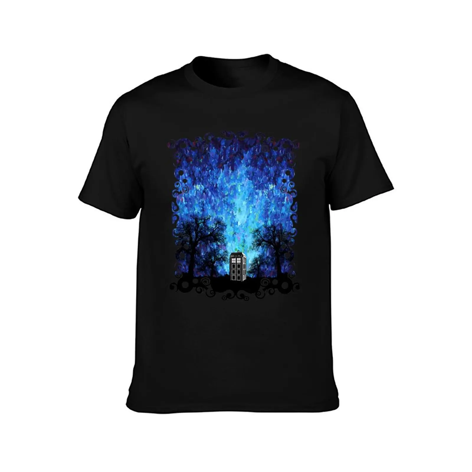 lonely phone booth T-Shirt Streetwear Print Tee Shirt T-Shirt