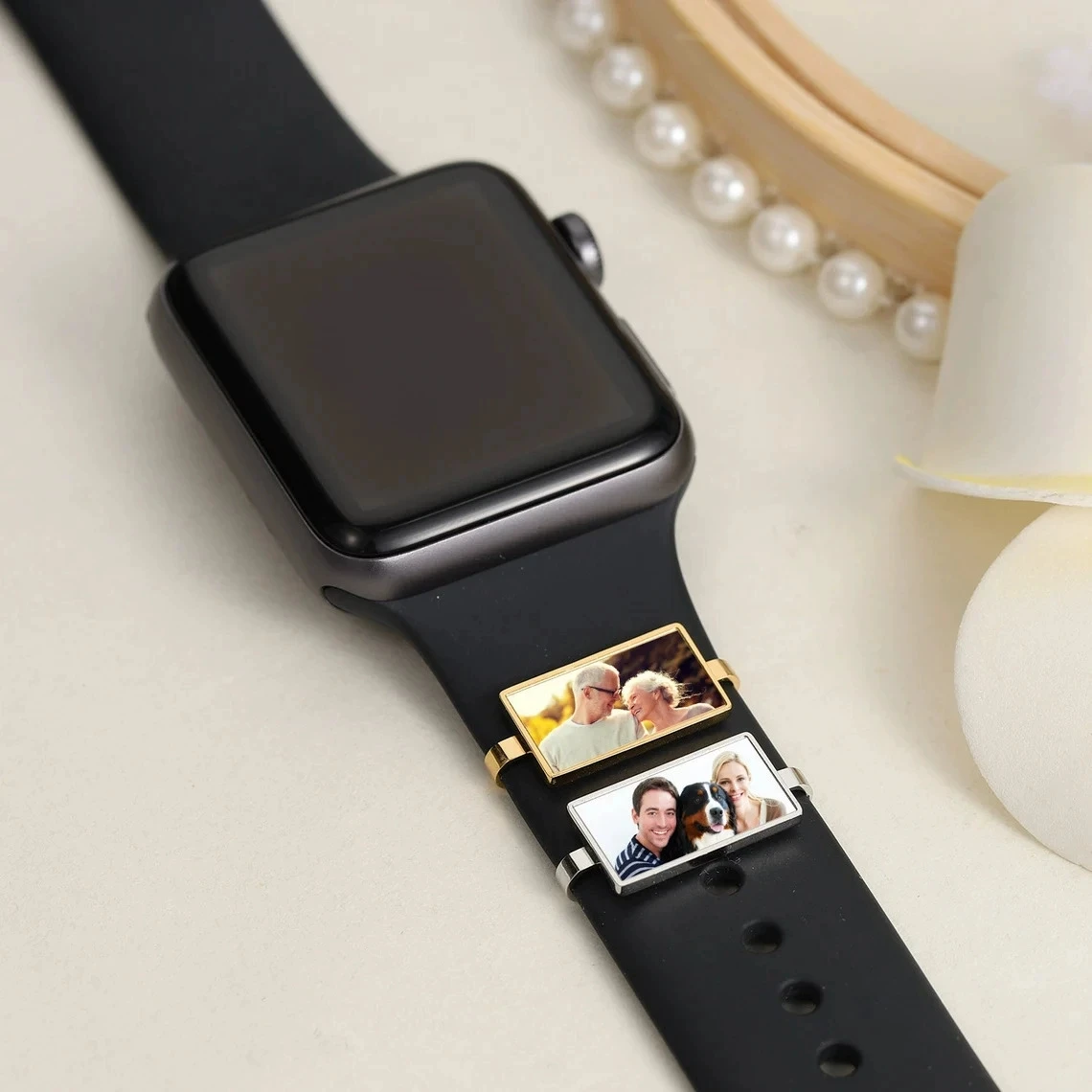 

Персонализированный браслет с фото на заказ, из нержавеющей стали, с гравировкой, украшенный изображением, для памяти о питомцах.