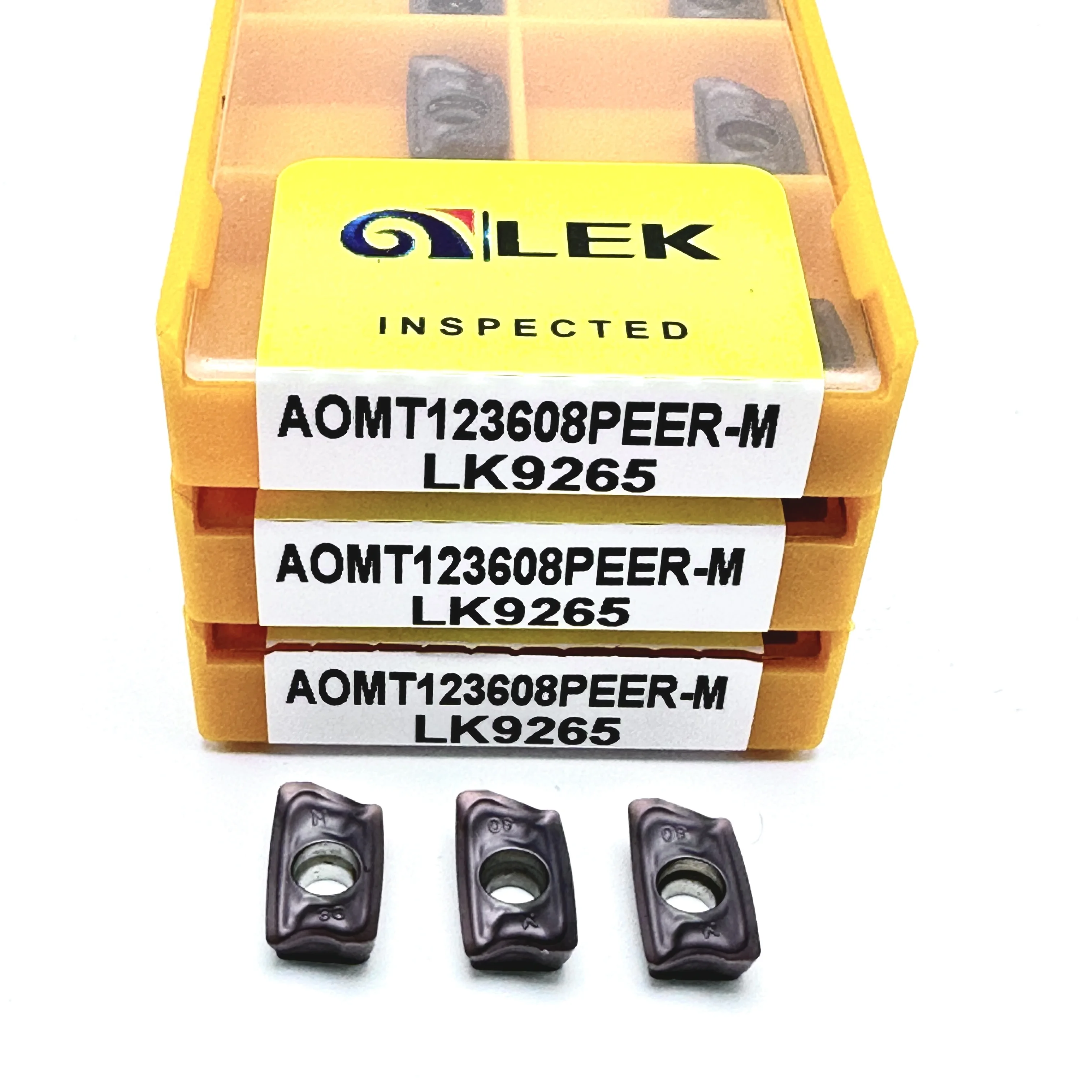 AOMT123608PEER LK9265 Milling Inserts Carbide Inserts Metal Lathe Tools AOMT 123608 Milling Cutting Tool CNC Turning Tool