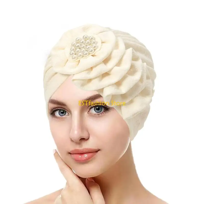 Y5GC Flower Chemo Turban for Women Multicolored Head Wrap Comfortable and Fashionable Headscarf Hat
