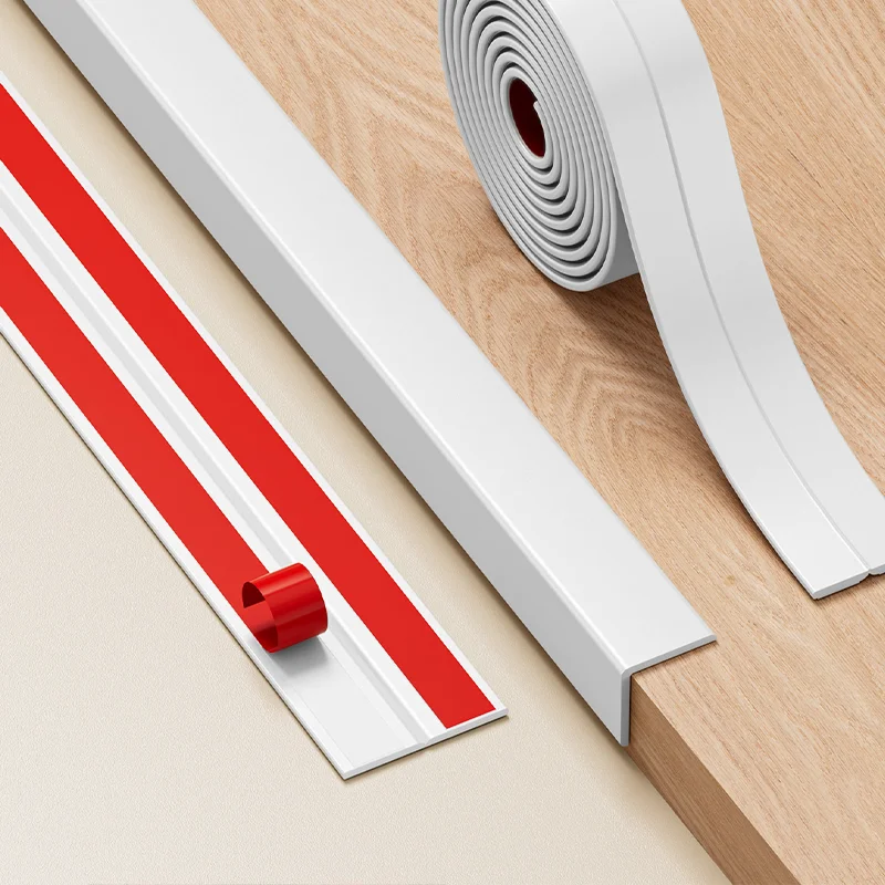 3-meter-long table corner protector, PVC male corner strip, self-adhesive edge strip with male and female corner lines.