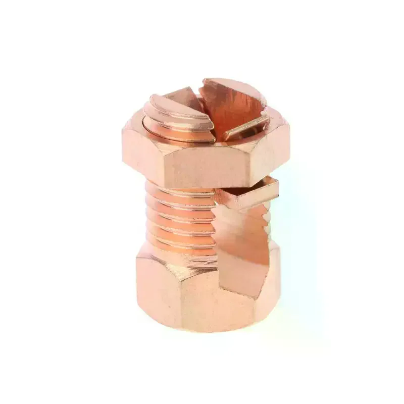 Heavy Duty TJ Series Copper Split Bolt Connector Durable Clamp for Construction Site Electrical Wiring Splicing