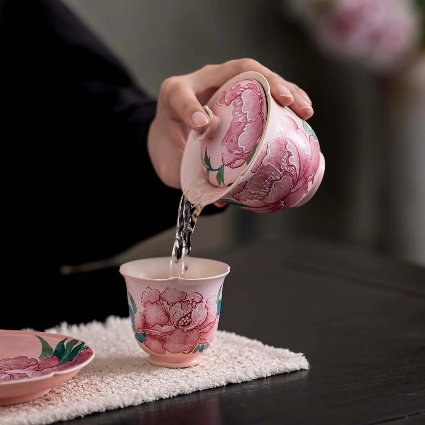 Soda Glaze Flared Inverted Cup Chinese Snifter Cup Household Ceramic Kung Fu Single Tea Cup Gift Packed Tea Craft Accessory