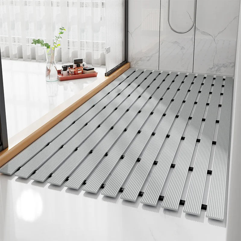 

Shower Room Drainage Mat Bathroom Foot Carpet Anti Slip Home Hotel Luxury Rubber Bottom Waterproof Modern Hollow Rug