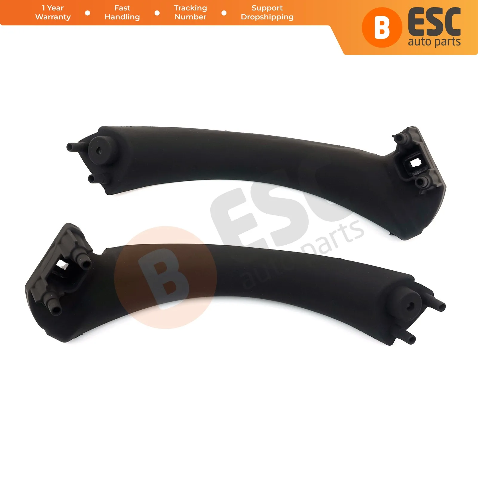 

EDP1055 Inner Door Handle Pull Strap Bracket Black 51417230849 51417230850 Left Right for BMW 3 E90 E91 Sedan Wagon 2004-2012