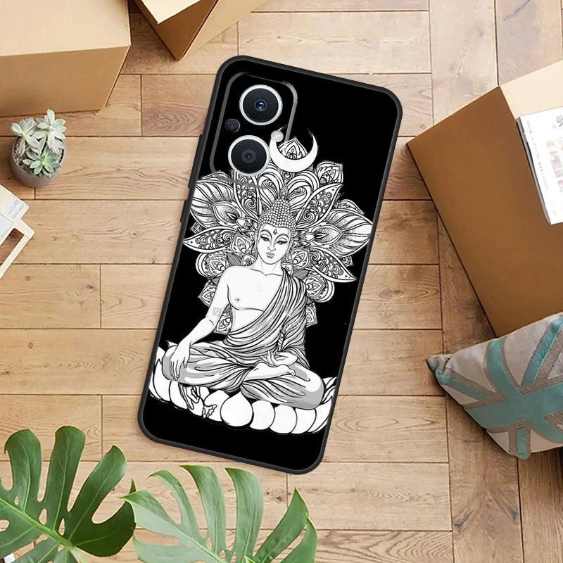 Funda de teléfono Gautama Buddha para OPPO Reno 14 12 11 13 F 10 Pro 8T 8 Lite OPPO Find X9 X8 X6 X5 Pro contraportada