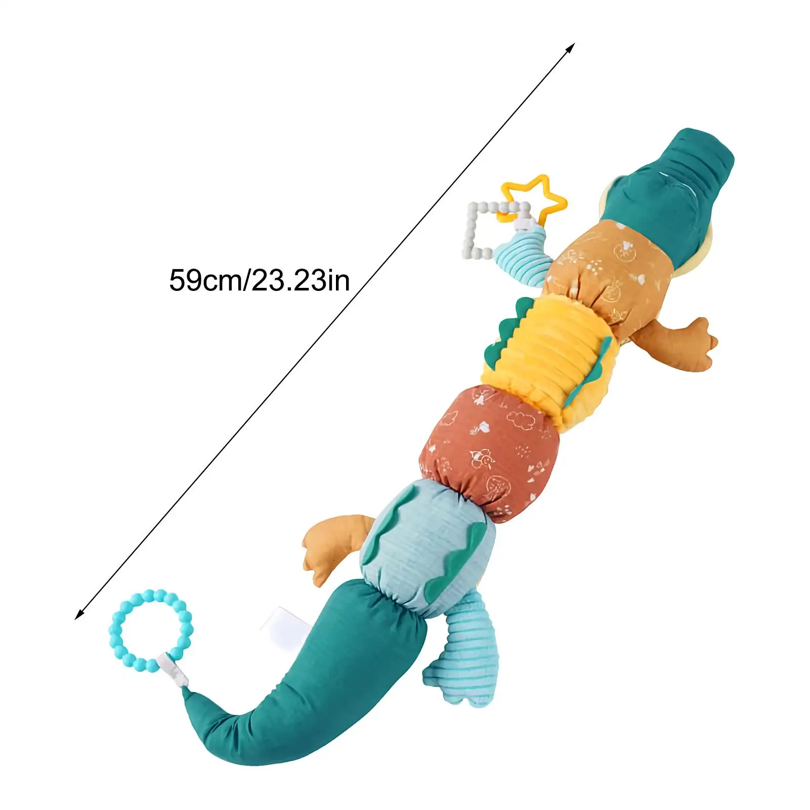Jouets musicaux pour tout-petits, animaux Crocodile en peluche, hochet froissé, jouets de dentition pour filles et garçons, anniversaires d'intérieur pour la maison