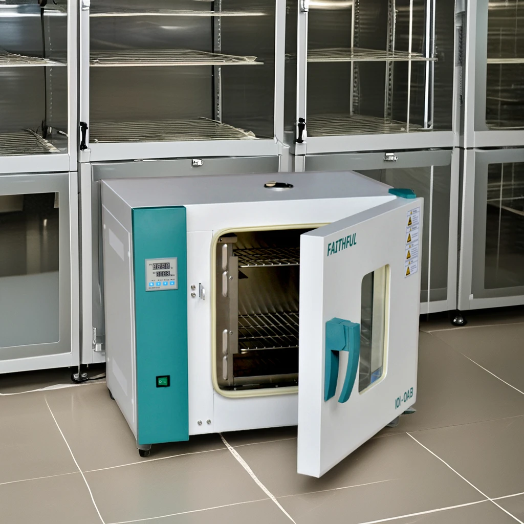 202-1A مختبر خزانة جافة حالة جديدة أفقي الهواء انفجار تجفيف فرن المحرك الأساسية مكون معدات التدفئة المختبرية