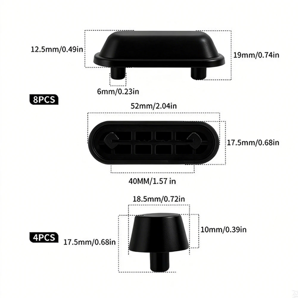 For Standard Toilet Seats Toilet Seat Pads Toilet Seat Bumpers Noise Reduction Shock Absorption Silent Closing Easy Installation