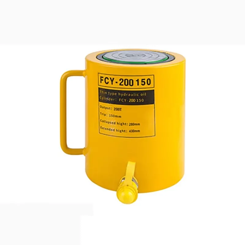 

Single way FCY-200150 Hydraulic Cylinder 200 Ton 150 mm Stroke Hydraulic Jack lifting tool