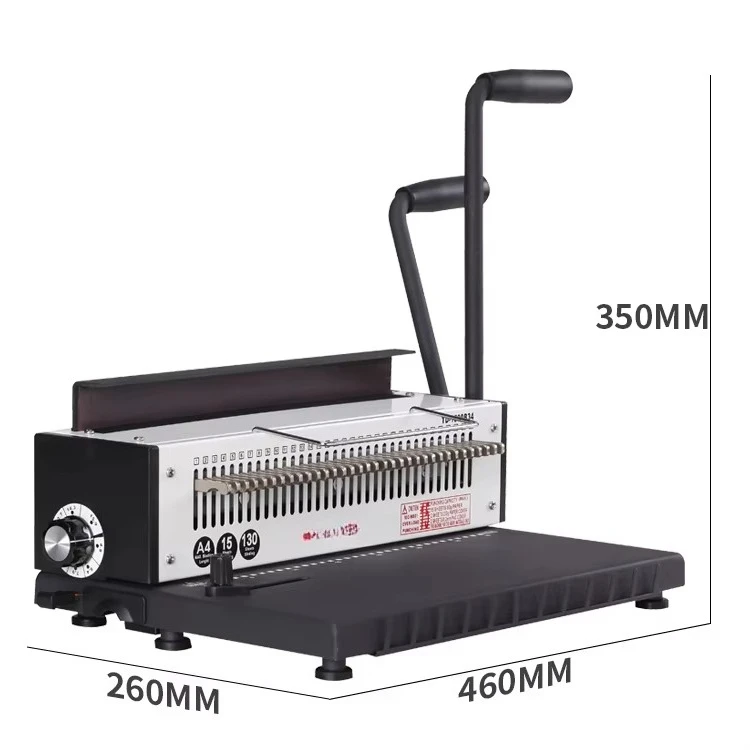 Customizable Factory TD-1500B34 Coil Spiral Comb Binding Machine A4 Small Book Punching and Binding Machine