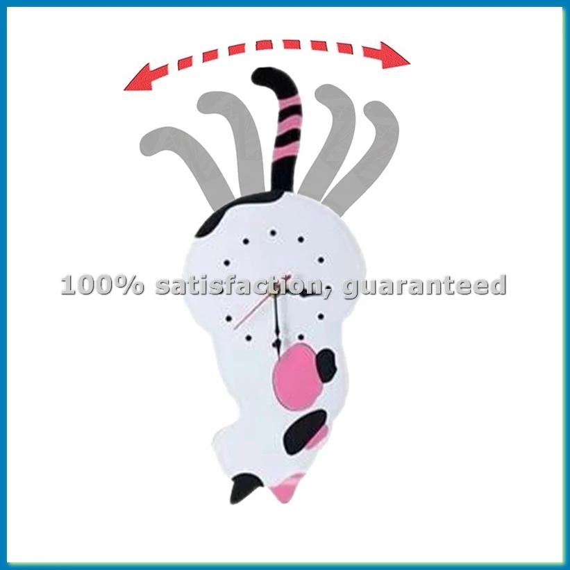 

Настенные часы-маятник «Белый кот», часы с движущимся хвостом, забавные причудливые настенные часы с качающимся котом - FABY