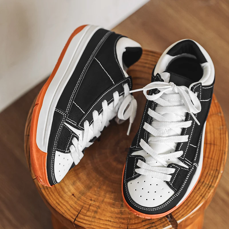 

2026, весенняя новая мужская обувь, уличная модная спортивная обувь на толстой подошве, большие размеры, персонализированные прогулочные туфли с низким вырезом для отдыха