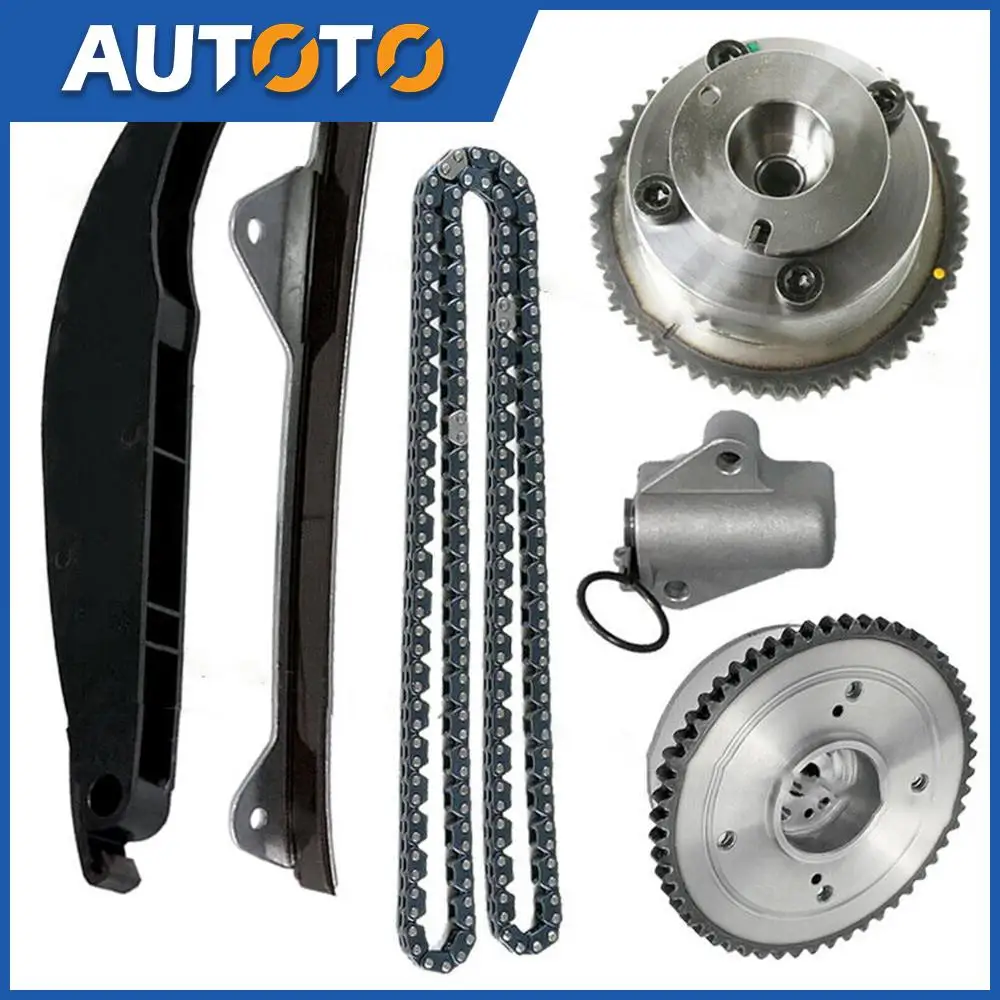 

1set 24321-2E000 Car Engine Timing Chain Kit Exhaust Intake CVVT Gear Fit For For Kia Soul Hyundai Elantra 2.0L 1.8L Car Parts