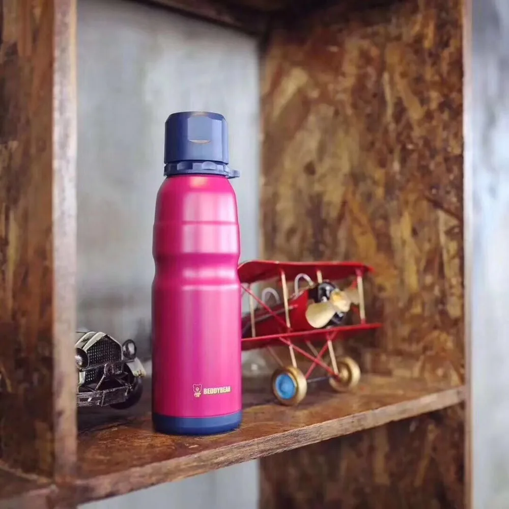 Beddy Bear 480ML Stainless Steel Insulation Vacuum Cup Constant Temperature Sports Bottle 4 Colors