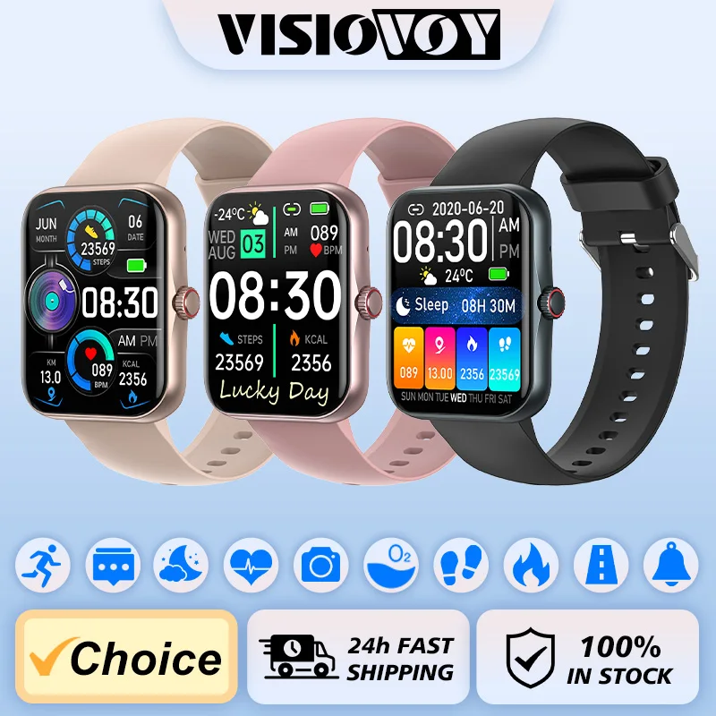 

Smart Watch 2024 Multi functional Touch Screen Dial New tech Bluetooth Connection Lifes Waterproof Suitable Men Women Color