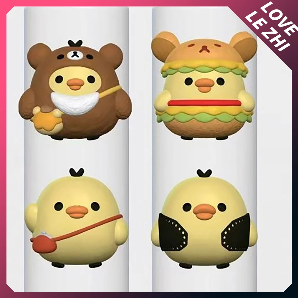 

1Pcs Cartoon Anime Merchandise Rilakkuma Chicken Nail Art Silicone Mold Cute Hamburger Flower Tomato Sauce Honey Nail Art Mold