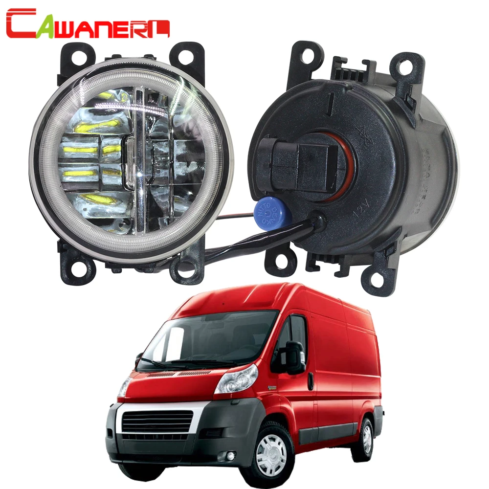 

2 Pieces LED Angel Eye Fog Light For Fiat Ducato 250-290 2014-2020 H11 Car Front Bumper Fog Daytime Running Lamp Bulb DRL H11