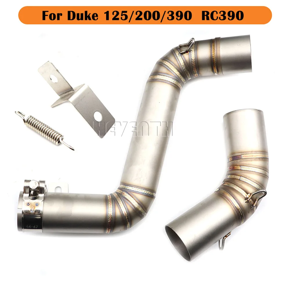 

For DUKE 125 200 390 2015 RC390 2016 Motorcycle Exhaust Tip Muffler Escape Silencer Link Tube Middle Connection Slip