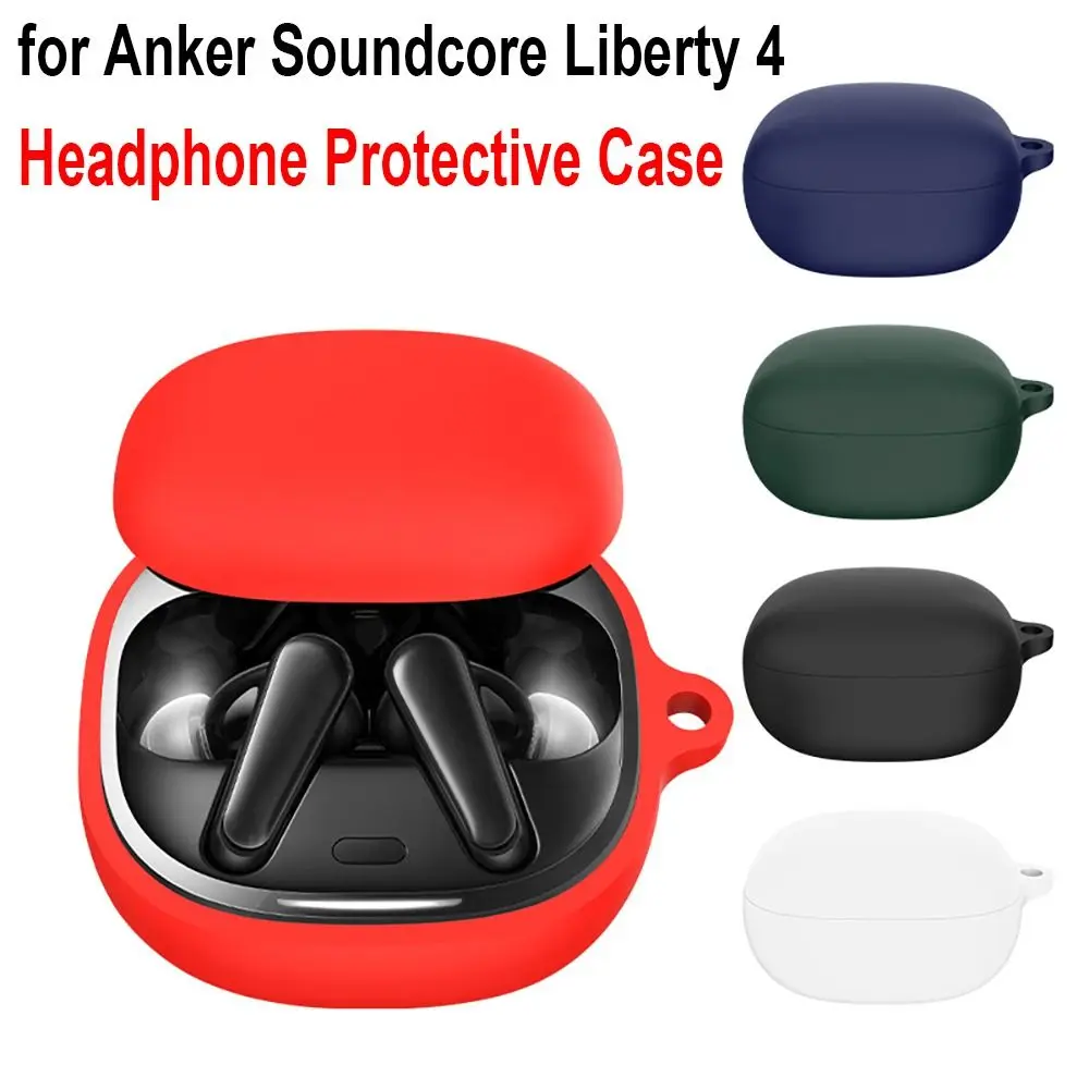 Shockproof Wireless Earbuds Case Soft Waterproof Earphone Protector Anti Drop Colorful for Anker Soundcore Liberty 4