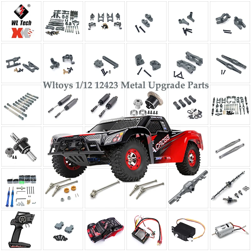 Rueda De Aluminio .12mm, Adaptador. Extensión.30mm, Acoplador, Piezas. Coche RC Para 1/12 Wltoys 12428 12423 12427 12429