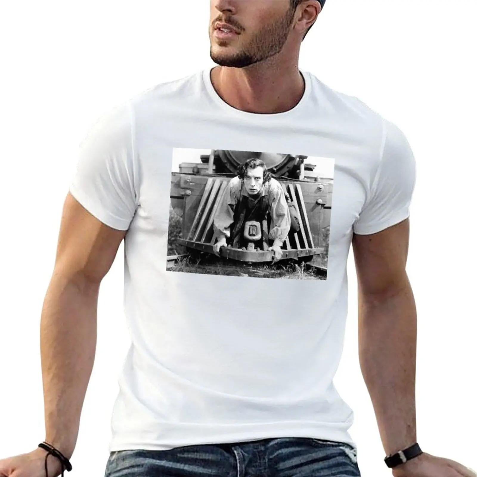 

Buster Keaton The General 1926 T-Shirt t shirts designer cotton t shirt pack essential t shirt T-shirt