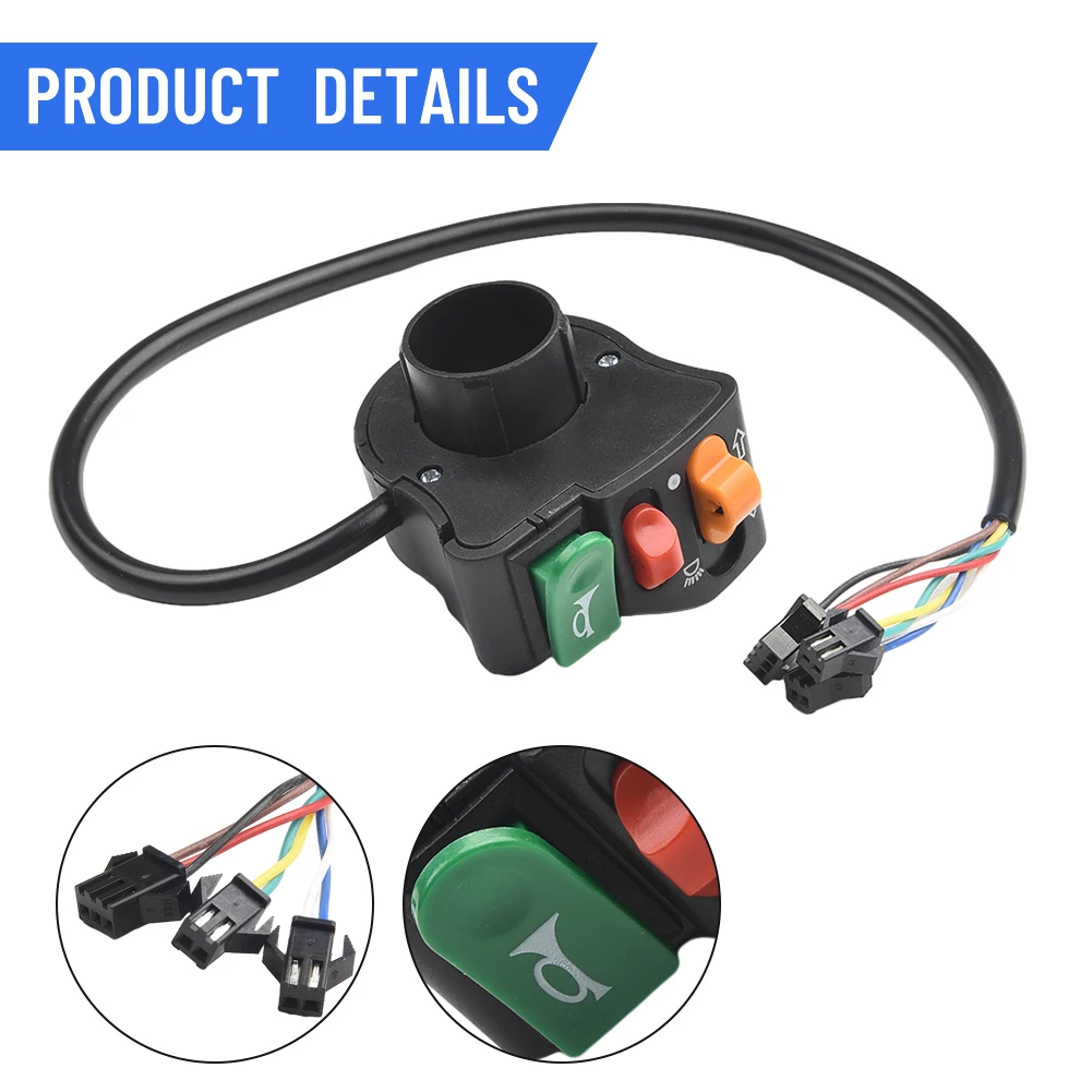 High Quality Practical Motorcycle Switch Handlebar Headlight Horn Multi-Function ON OFF Scooter Switch 22mm 3in1