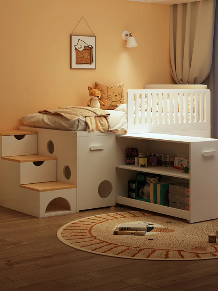 Children's Cabinets under Bed Multi-Functional Combination Cat Nest Bed Pull Wardrobe