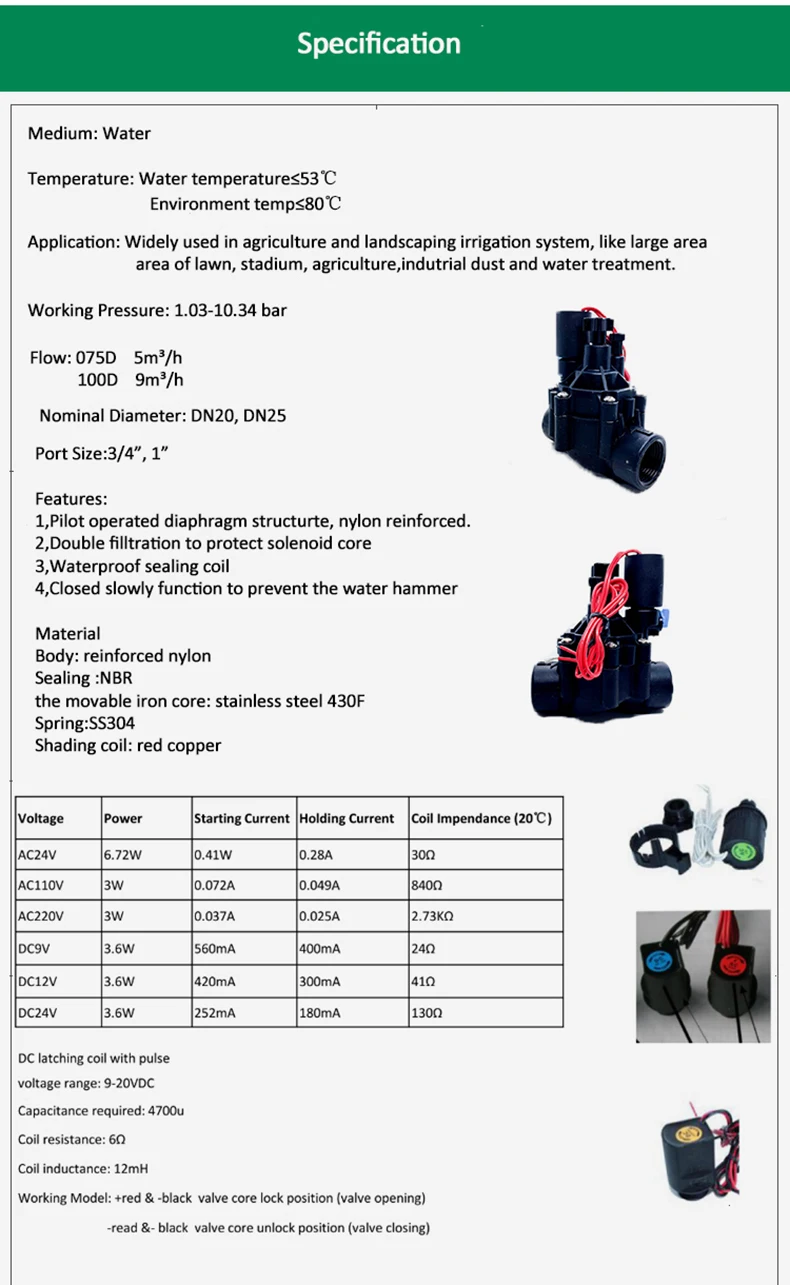 Электромагнитный клапан Irrigation Solenoid Прочие клапаны — деталь 2
