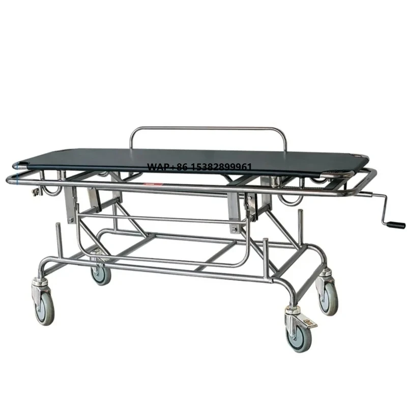 

Emergency Stainless Steel Ambulance Stretcher Patient Folding Stretcher Cart for Hospital Use