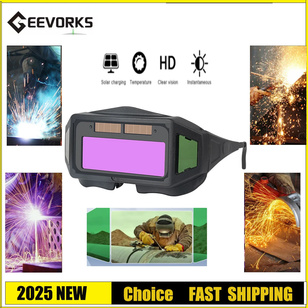 

Geevorks профессиональные сварочные очки с автоматическим затемнением сварочный шлем True Color для MMA MIG дуговой сварочный аппарат автосварочный аппарат