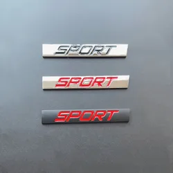 3D Metal Black Chrome Logo Sport Badge Car Fender Emblem Trunk Decal For Toyota Honda Nissan VW Audi Sport Sticker Accessories