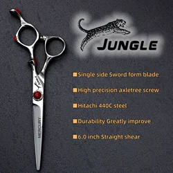 Jugu-プロの理髪はさみ、スチールはさみ、ヘアカットツール、5.5-6.0-6.5-7インチ、440c、理髪店アクセサリーのセット