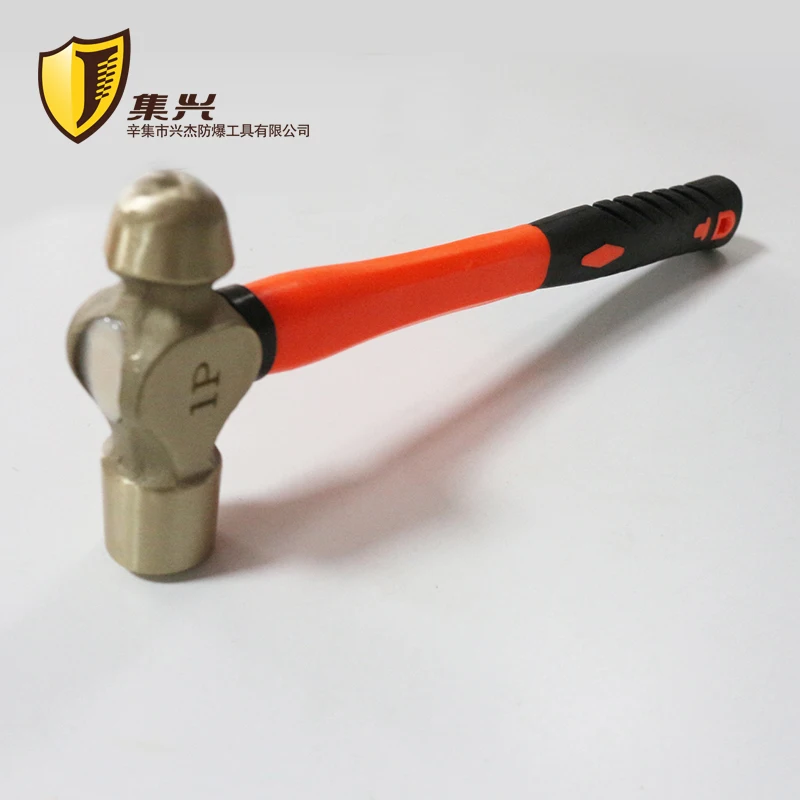 0.22kg/0.5p 0.34kg/0.75p Ball Pein Hammer, Brass Hammer with Plastic Handle, Safety Hand tools