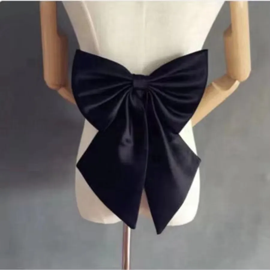 

Wholesale Real Photo Seperate Satin Bow Bride Dress Colorful Knots Removeable Bride Dresses Satin Knots 2025 Wedding Accessories
