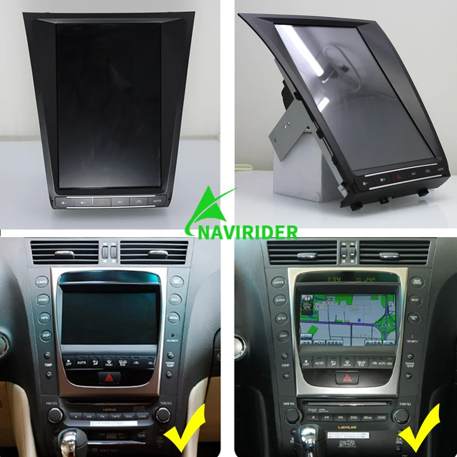 Tesla Screen Android 13 Car Radio For LEXUS GS300 2009 GS350 2010 Gs450h 2006 GPS Multimedia Video DPS Player CarPlay Head Unit