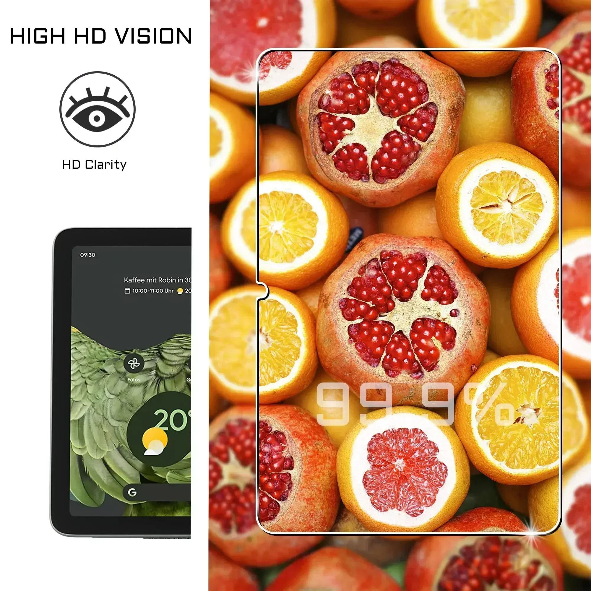 Protector de pantalla para Google Pixel Tablet 2023 (10,95 pulgadas) HD 9H Película de vidrio templado antiexplosión y antiarañazos para Google Pixe