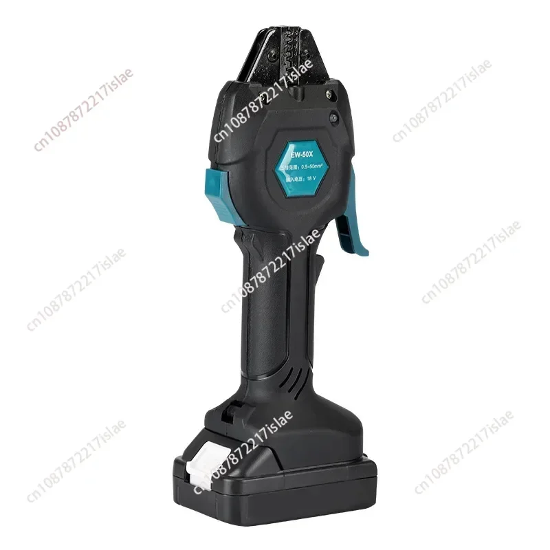 Electric Crimping Clamp Rechargeable Cold Crimping Clamp Mini Wiring EW-50X Terminal Pre-Insulated Tubular Bare Crimper