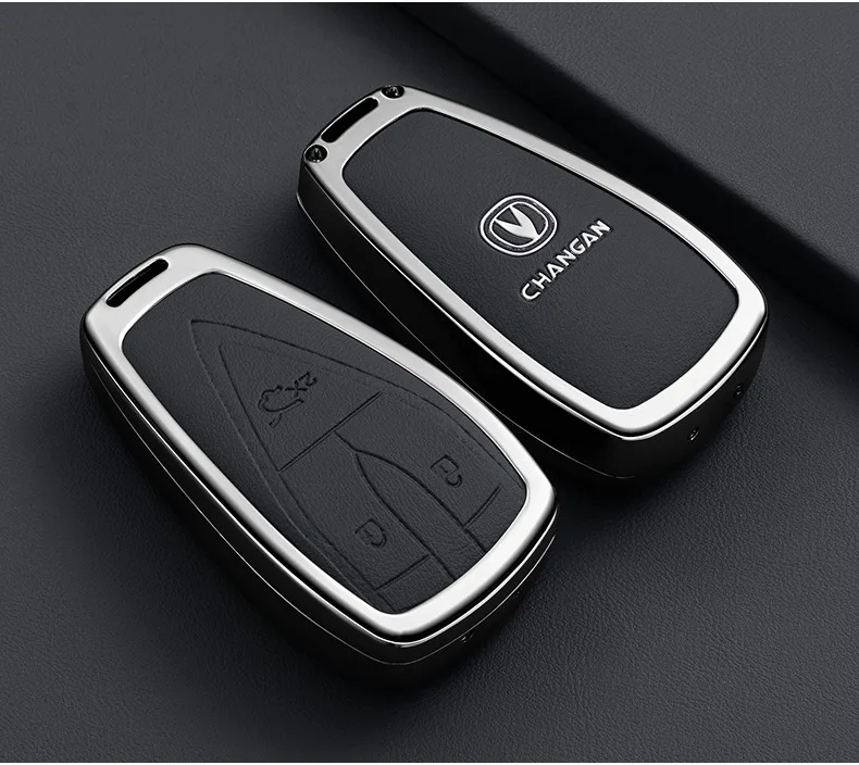 Zinklegierung Autoschlüsselhülle für Changan CS55 Plus CS35 2026 CS75 2025 X7 X5 UNI-K UNI-Z Zubehör Schlüsselanhänger Fernbedienungsgehäuse – Detail 8
