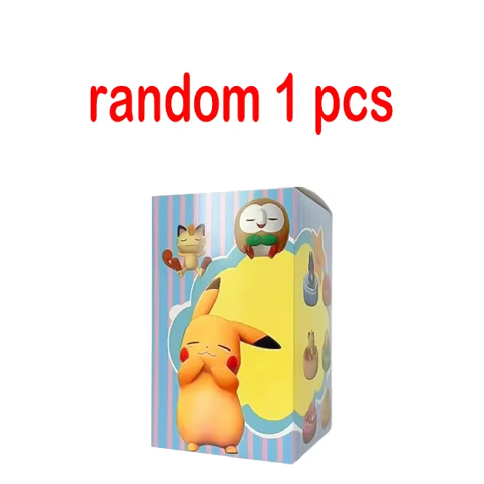 Heiß begehrte Anime-Figur Eevee Multi-Form-Serie Blindbox Desktop-Dekoration Ornament-Set Spielzeug Szenenbauteile Überraschungsgeschenk