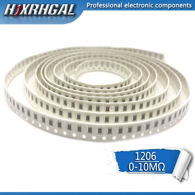 100Pcs 1206 Smd Res…