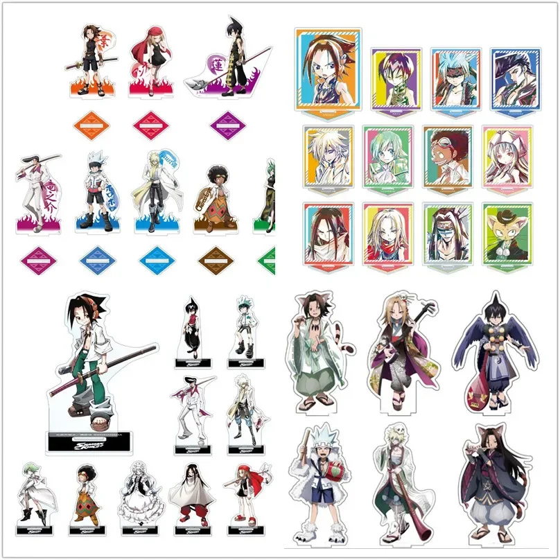 Anime Figure Doll Kyoyama Anna Asakura Yoh Hao Amidamaru Machiruda Matisu Acrylic Stand Model Plate Cosplay Toy Gift