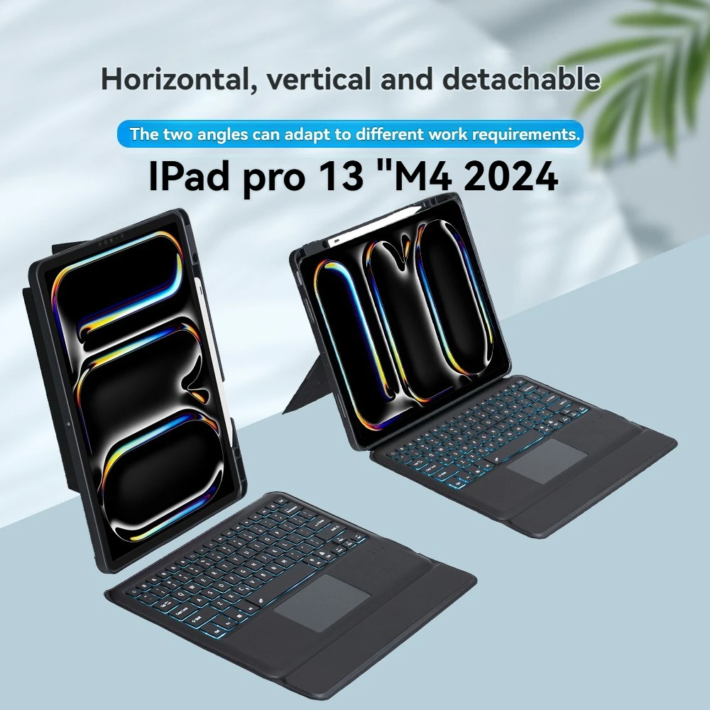 

Подходит для планшета IPadpro13 Air4/5/6 Mini6/7, Bluetooth, беспроводная RGB, клавиатура Miaokong, магнитный сплит-защитный чехол, подарок