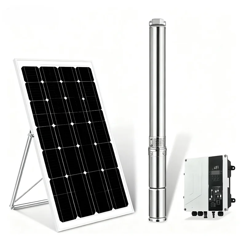 مضخة مياه تعمل بالطاقة الشمسية للري الزراعي بالطرد المركزي، تحافظ على جهد أقل، ضخ ذاتي التحضير، عميق متسامن